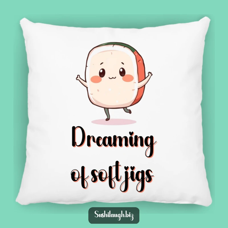 Funny Dancing Sashimi Pillow: Cozy Playful Jigging Comfort Decor