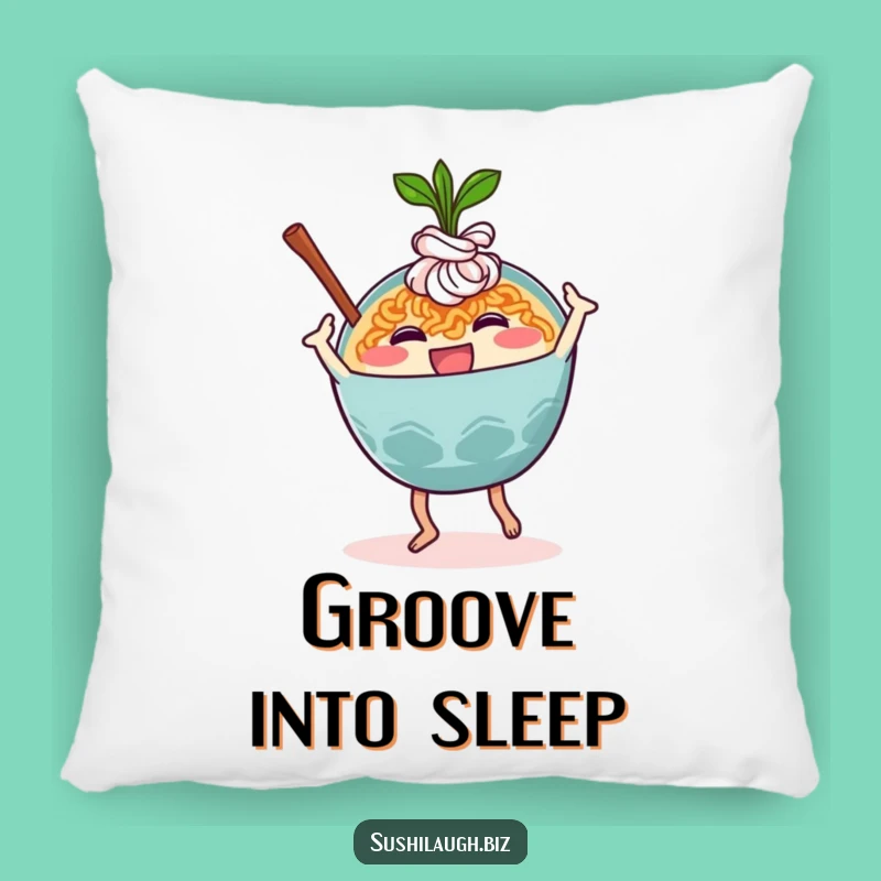 Funny Ramen Dance Pillow: Soft Noodle Bowl Cushion, Comfortable Comedic Gift