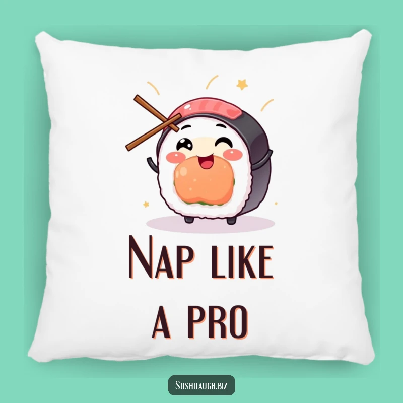 Funny Sushi Juggling Pillow: Soft Chopstick Character Cushion, Comfortable Comedic Gift