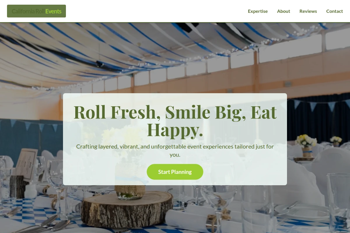 California Roll Event Planning