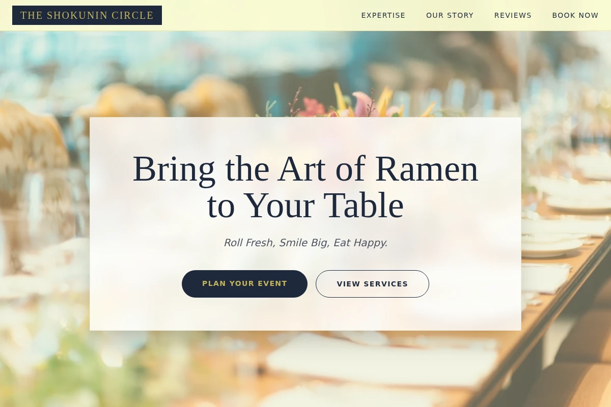 Ramen Event Planning