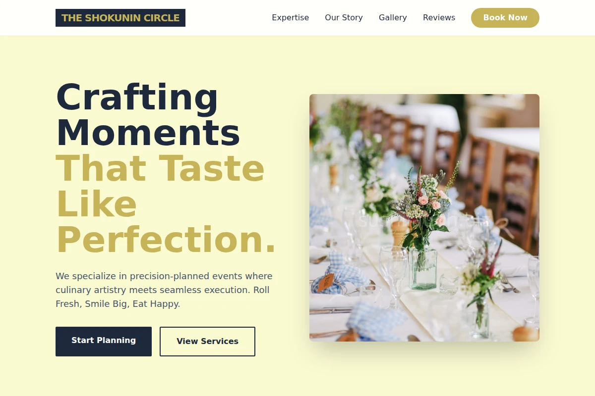Sliced Event Planning