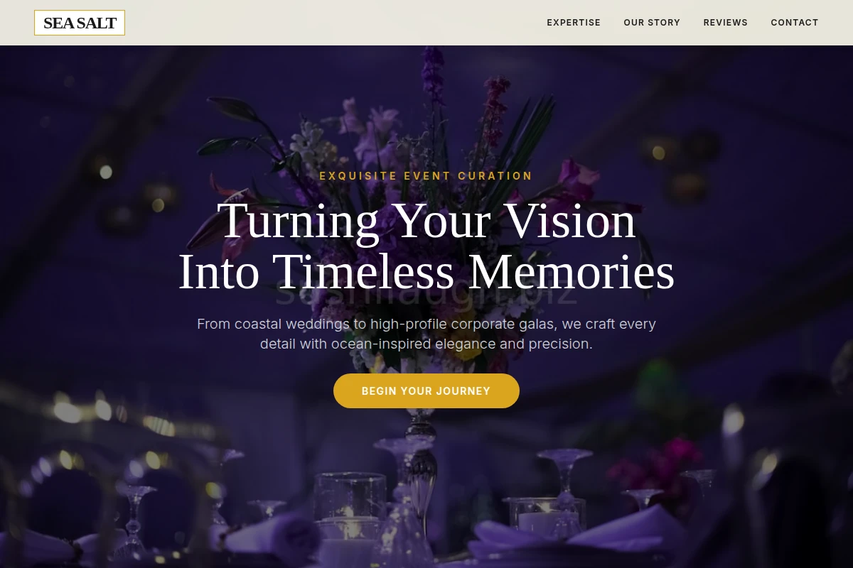 Sea Salt Event Planning