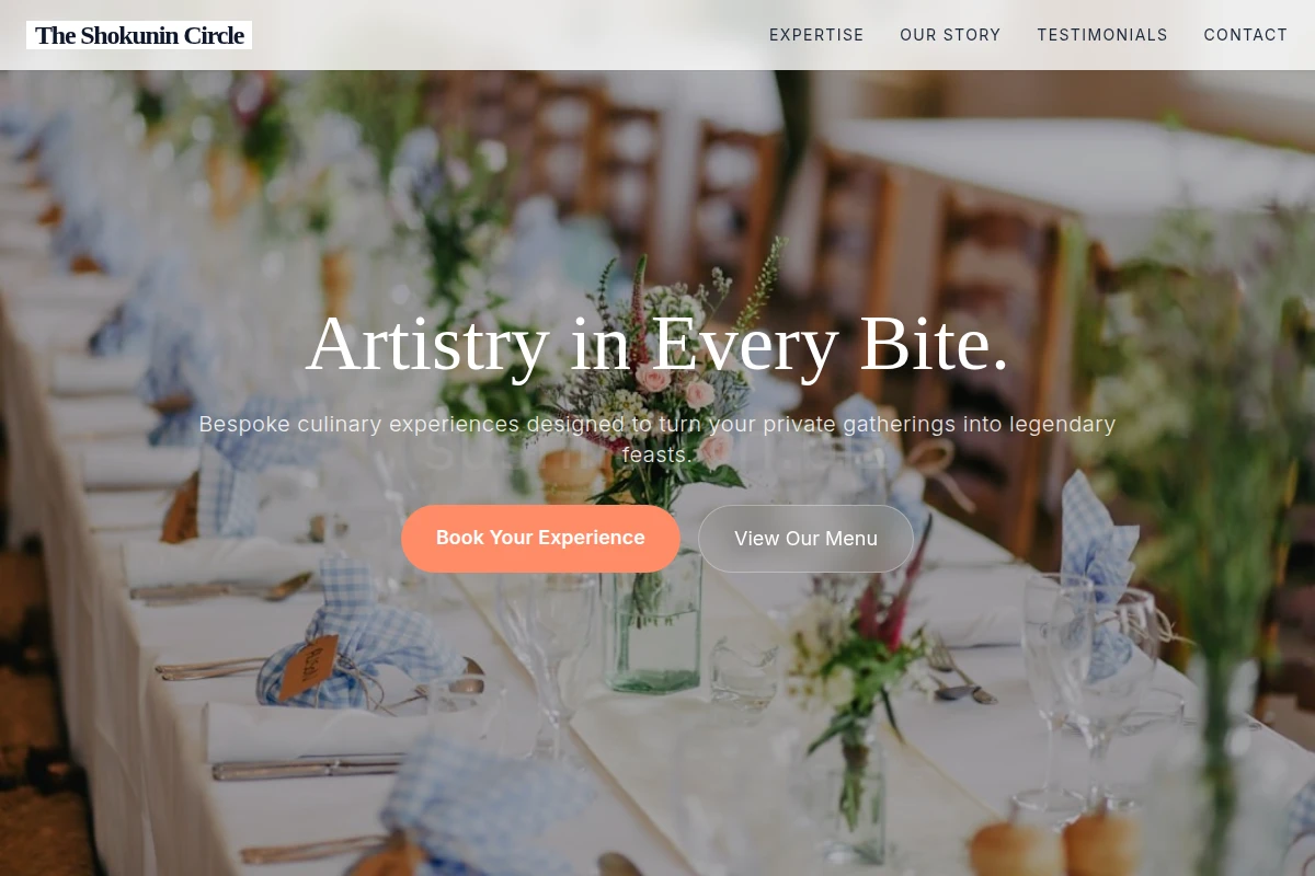 Chef Event Planning