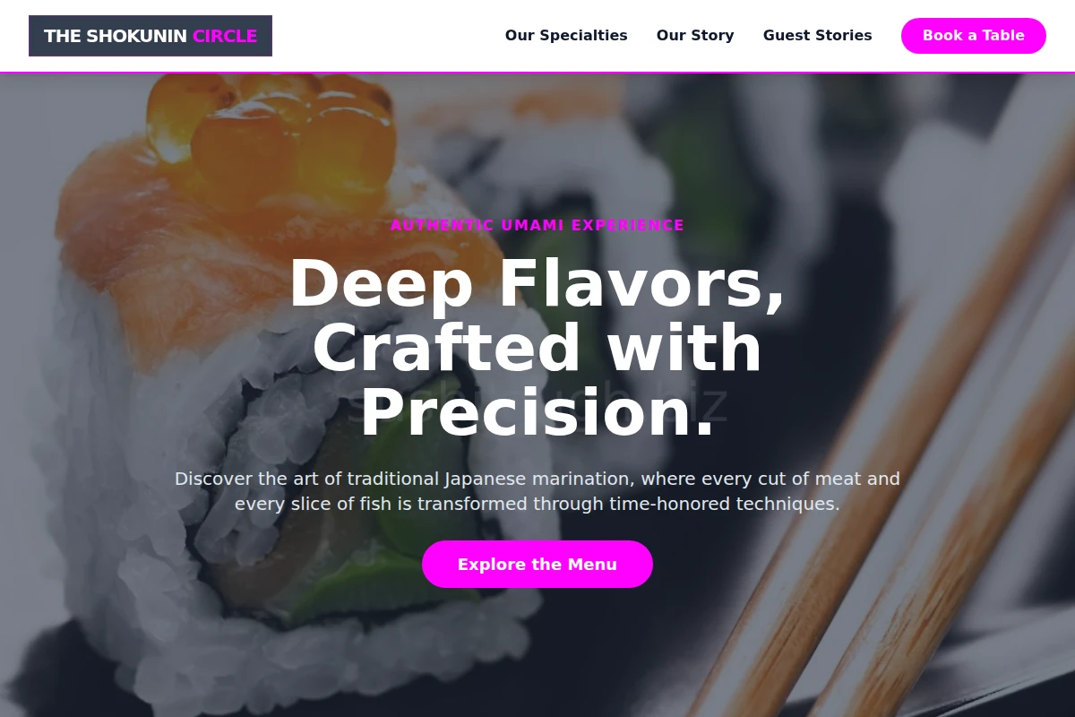 Marinated Japanese Food