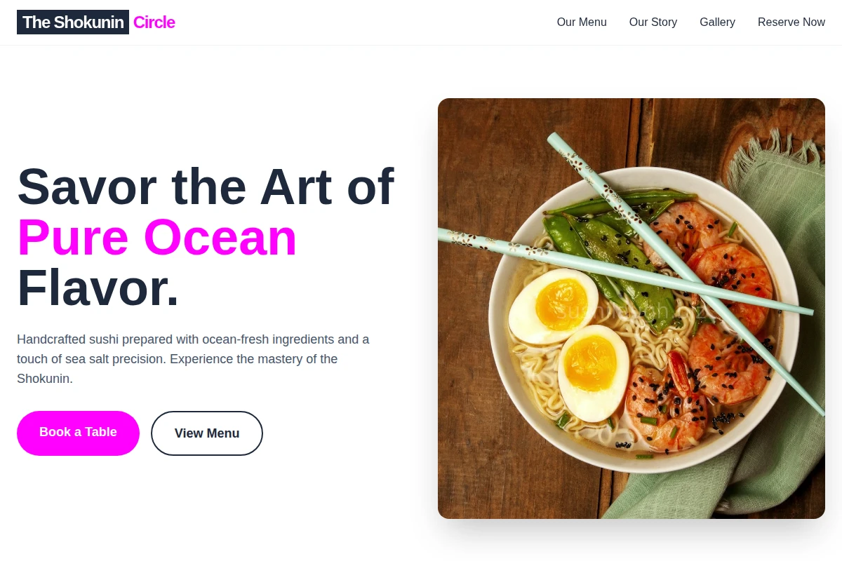 Sea Salt Japanese Food
