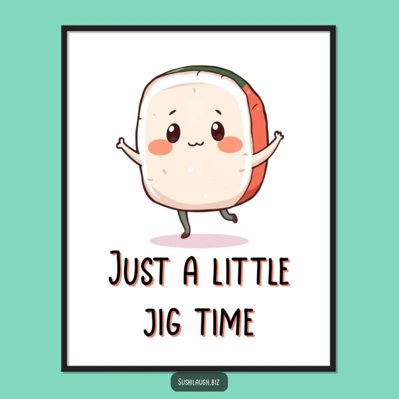 Free Printable Wall Art: Dancing Sashimi Fun, Hilarious Downloadable Decor for Sushi Lovers!