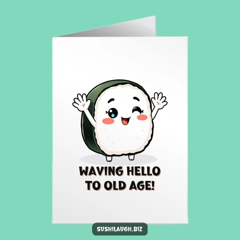 Free Printable Birthday Card: Waving Nigiri Sushi Fun, A Hilarious Downloadable Gift!