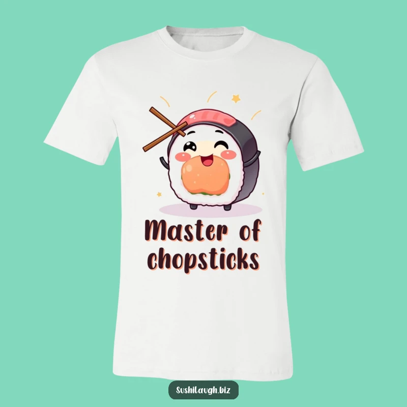 Funny Sushi Juggling T-Shirt: Comedic Chopstick Character Tee, Ideal Funny Foodie Gift